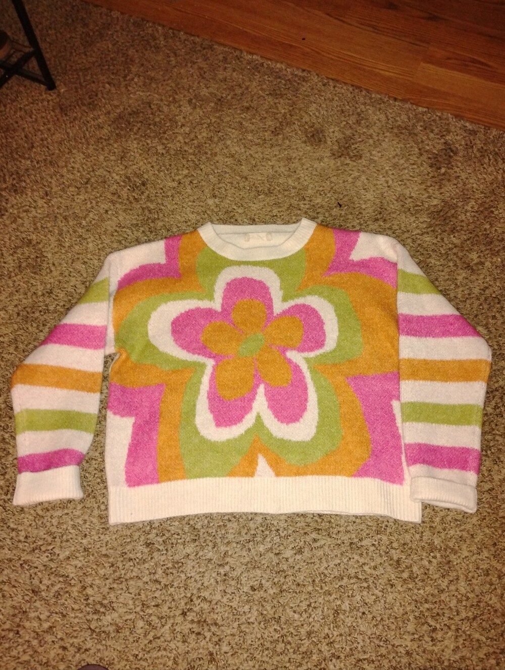 Altard State Psychedelic Flower Knit Sweater – Size M